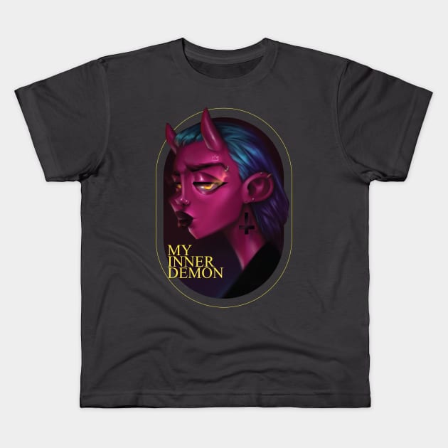 My inner demon Kids T-Shirt by ivanOFFmax